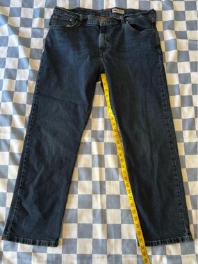 Wrangler Straight-Leg Jeans in Dark Blue